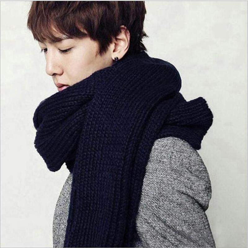 

PUNKOOL 2020 Winter Lovers Long Scarves Scarf Shawl Knitted Wool Men Couple Unisex Scarf Winter Poncho