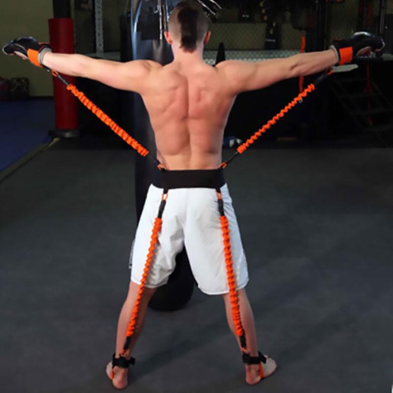 

FDBRO 2020 Explosive Force Training Belt 150LBS Taekwondo Crossfit Jump Resistance Bands Boxing Leg Arm Physical Power Strength