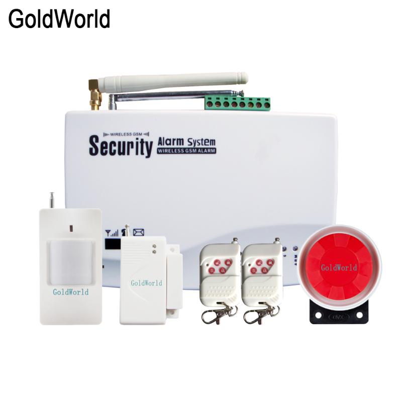 

English Russian Voice Prompt SIM Home Security GSM Alarm System Auto Dialing Dialer SMS Call Remote control
