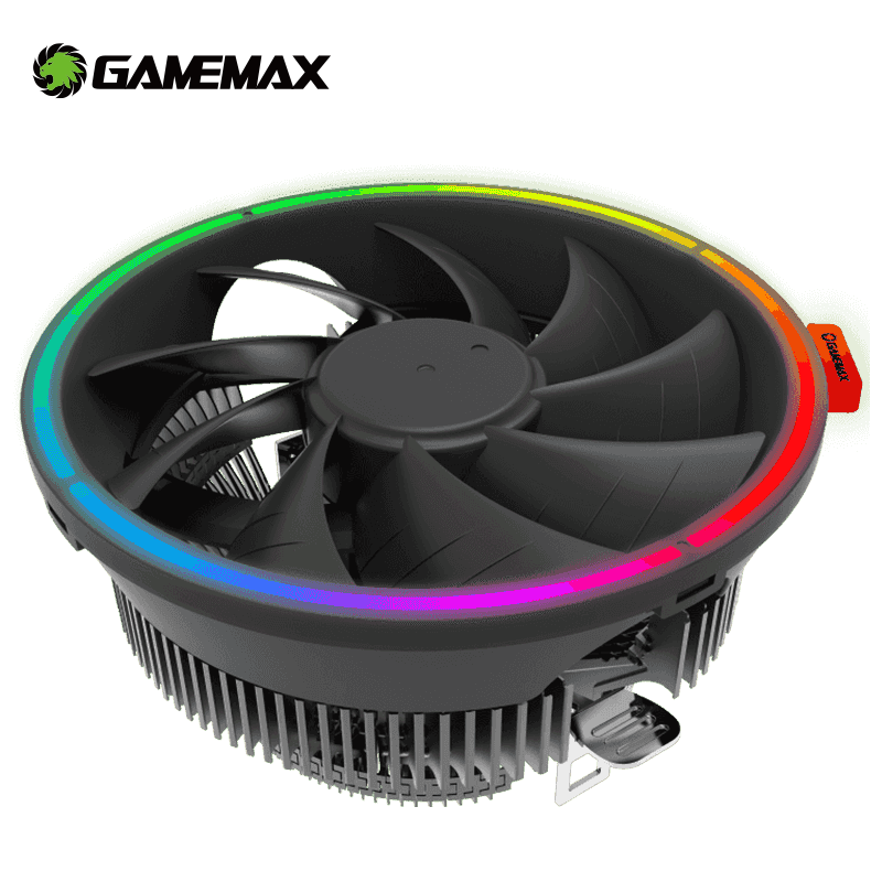 

GameMax RGB CPU Cooler Radiator Cooling 3PIN 4PIN for Intel LGA 775 115x 1366 AMD AM3 AM4 Air Cooler Fans CPU Cooling Fan
