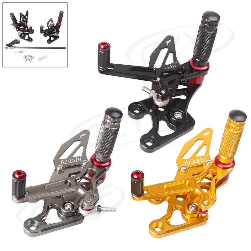 

Adjustment Rider Shift Foot Pegs Rear Set Footrests Bracket Kit For FZ8 2010-2013 FZ1 2006-2014 Motorcycle