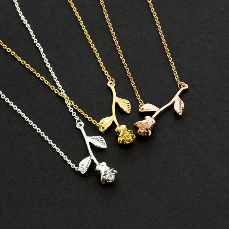 

New to Rose Bracelet Romantic Woman Jewelry Stainless Steel Gold Bracelet Christmas GiftBijoux femme