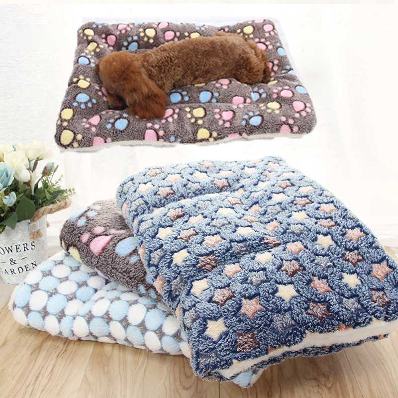 

Cat and Dog Blanket Winter Foldable Pet Warm Mattress Medium and Small Cat Dog Soft Pet Bed Sofa Cushion Supplies