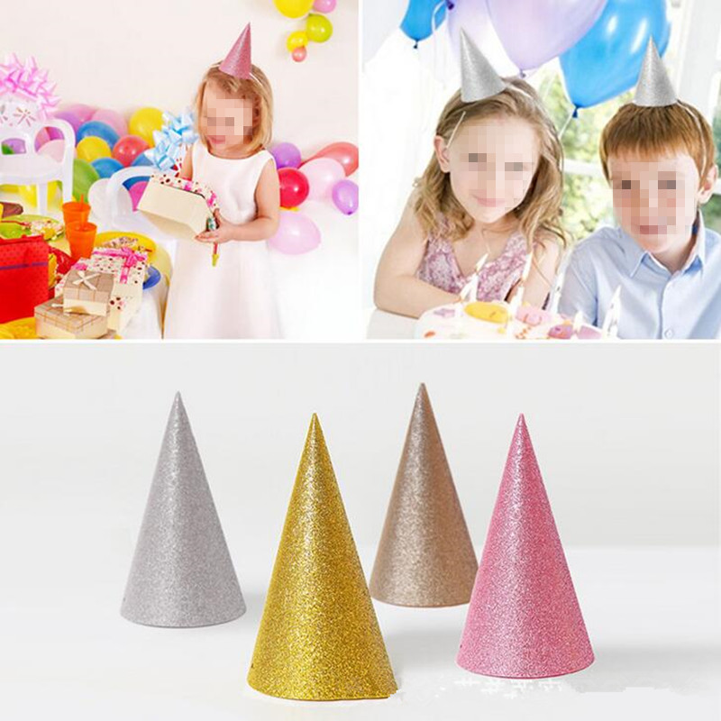 

New Kids Boy Girl Crown Cap Top Hats Baby Shower Prince Princess Crown Party Hats Headwear Birthday Party Supplies