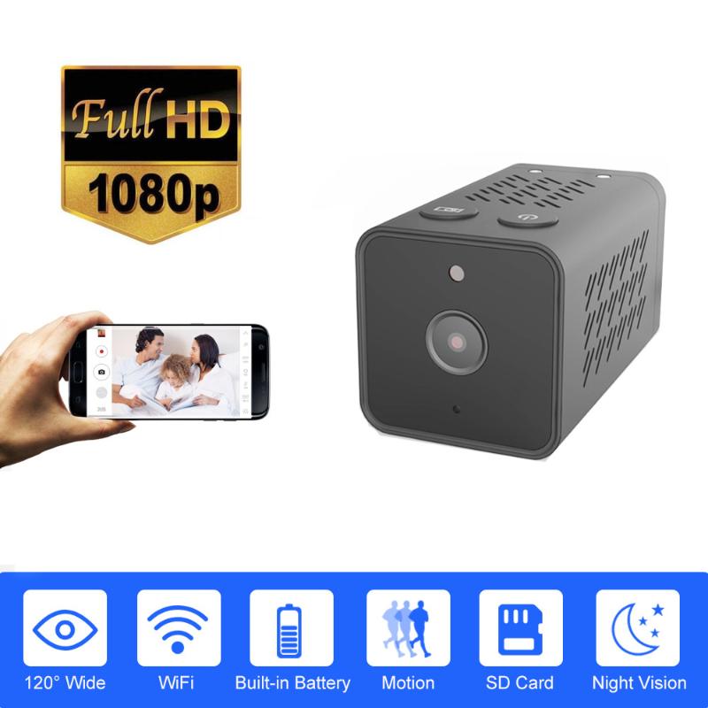 

Mini WIFI Camera 1080P Two Way Audio 120 Degree Wide View Battery Wireless IP Camera Security Home CMOS Sensor Recorder Cam P2P