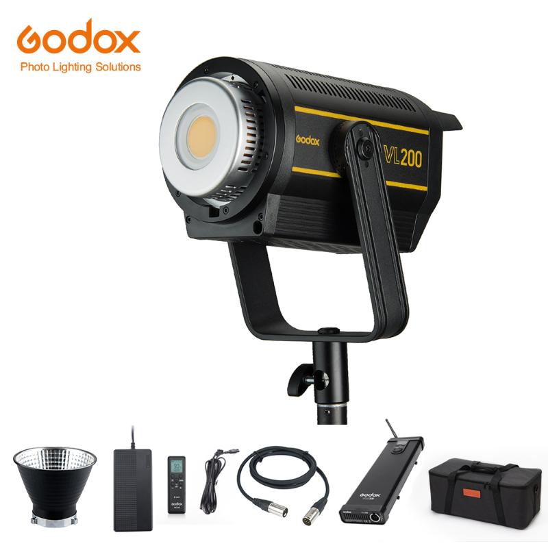 

Godox VL200 VL-200 200W 5600K White Version LED Video Light Continuous Output Bowens Mount Studio Light App Support