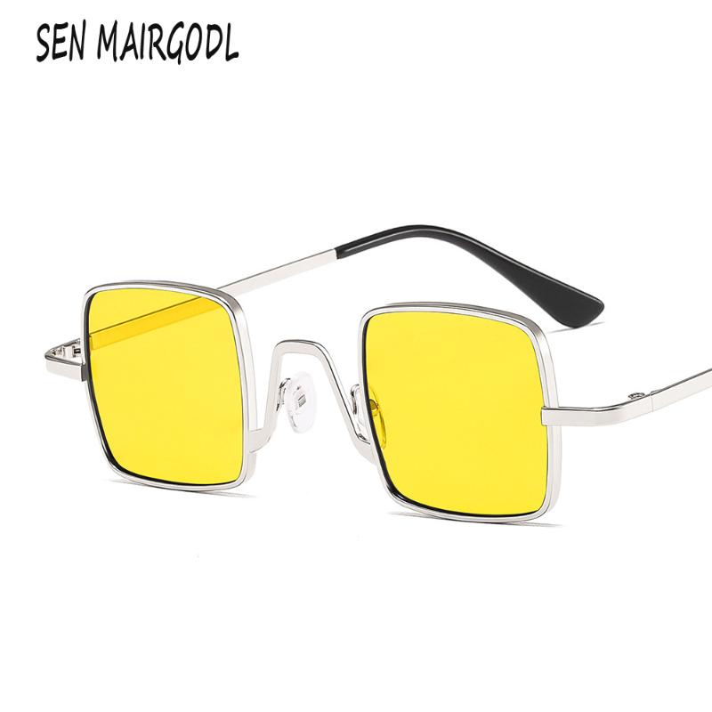 

Luxury Square punk marine lens sunglasses women men Brand design colorful sun glasses Fashion trend glasses lunette de soleil