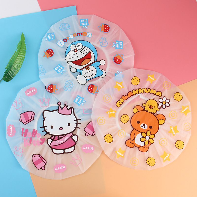 

1PC Cartoon Cat Cute Waterproof Shower Cap Thicken Bath Hat Bathing Cap for Women Anti Oil Hat Shower Women