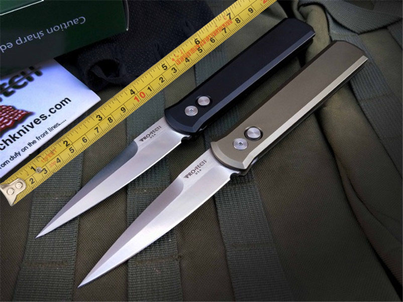 

Protech THE GODFATHER 920 Auto knife Floding knife Self Defense Hunting Automatic Tactical knives CNC 6061-T6 Aviation Aluminum handle