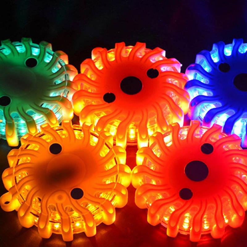 

LED Traffic Warning Light Strong Magnetic Safety Road Flare Emergency Lights Lamp traffic light