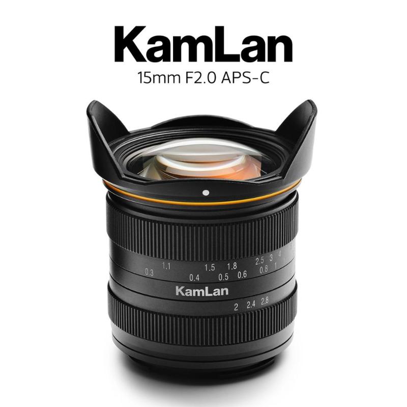

Kamlan 15mm f2.0 Manual focus Wide angle APS-C Mirrorless camera lens for EOS-M Canon M/Sony E/Fuji X/M43 Mount Cameras
