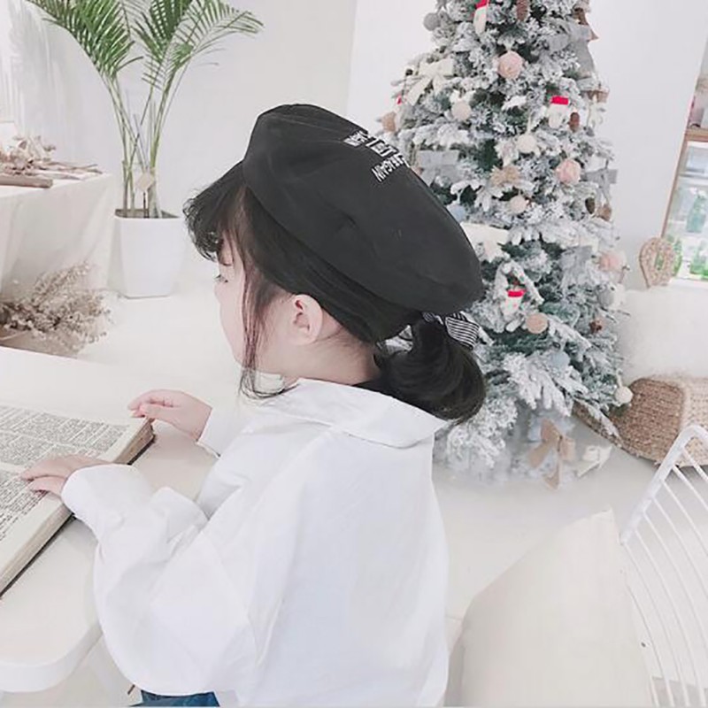 

New Bow Beret Hats for Girls Fashion Hat Flat Cap Female Cool Street Look Caps Spring Beret Painter Caps