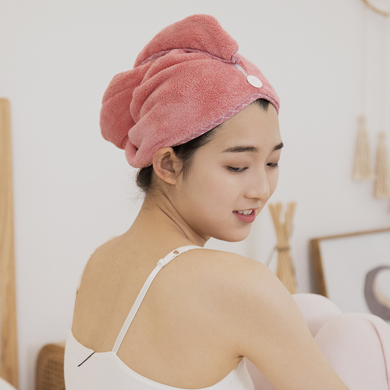 

hair quick dry microfiber Solid color coral hydrofiele doeken toalha magica que seca bath towel for kids adult women, Red