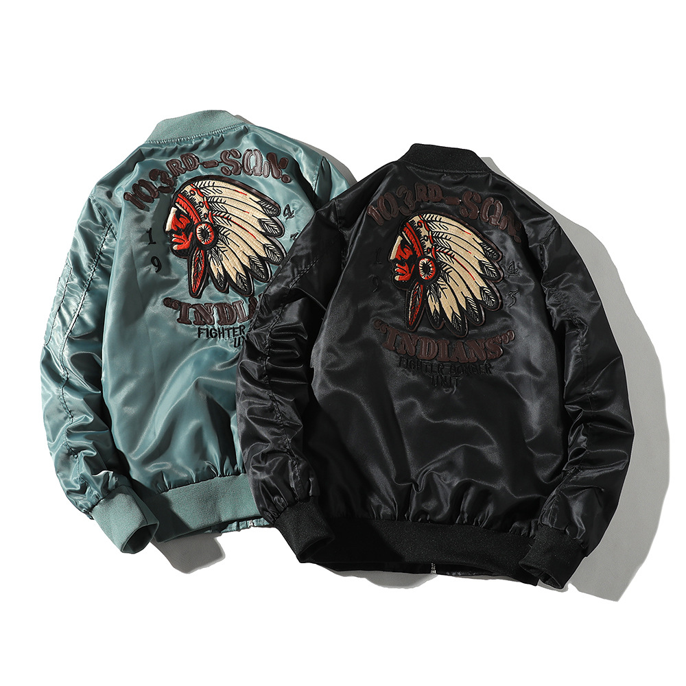 

Winter Thick warm autumn Mens Embroidery cotton Bomber jacket tops Wool streetwear Coats Windproof Outwear flight casual jackets sweatshirt, Black--no hooded