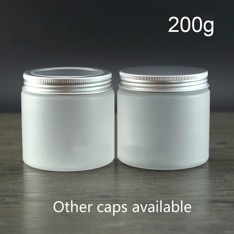 

200g Plastic Matte Bottle Refillable Skin Care Cream Body Lotion Frost Jar Empty Facial Mask Travel Container Free Shipping