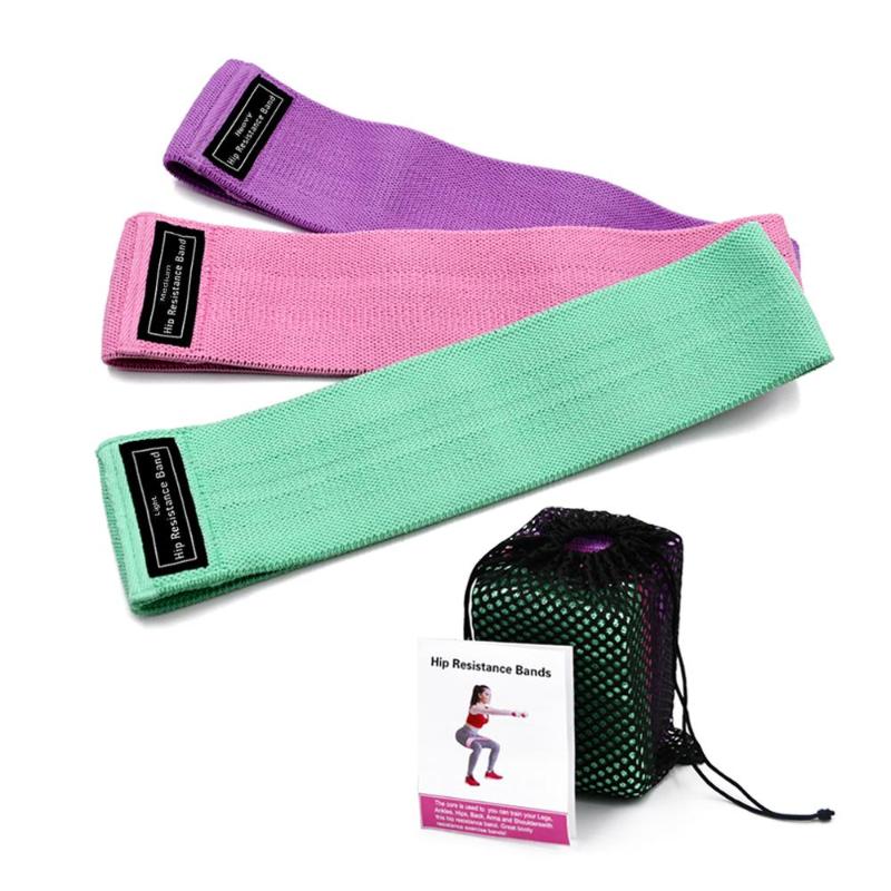 

Fabric Resistance Bands Set Elastic Fitness Bands Yoga Pilates Training Fitness Gym Workout Strength Expander Rubber, Red