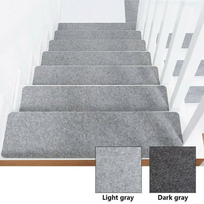 

14Pcs/Set Stair Tread Carpet Mats Self-adhesive Floor Mat Door Mat Step Staircase Non Slip Pad Protection Cover Stair