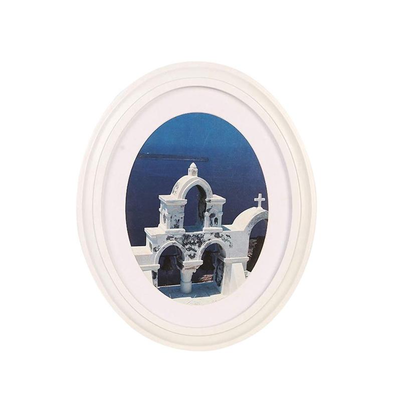 

7/10 Inch Photo Frame Classic Oval Wood Picture Frame Wall Hanging Decoration Tool - Send Seamless Nail And S Nail