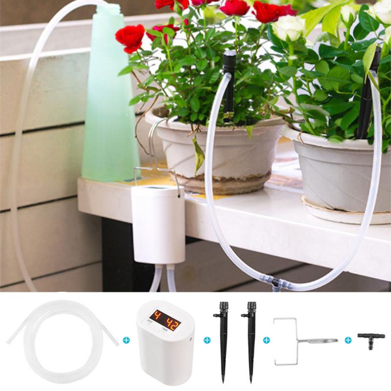 

Digital Self Watering System DIY Micro Automatic Drip Irrigation Set Battery Operated Digital Programmable Water Timer Garden
