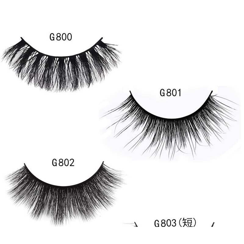 

100% Mink 3D Eyelashes Natural Thick False Eyelashes Eye Makeup Tool 5 Pairs