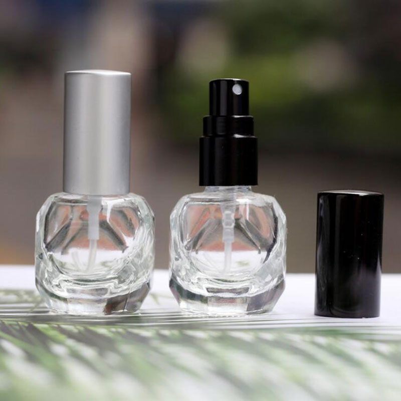 

Perfume Atomizer Spray Perfume Vial 8ml Jars Fine Mist Spray Empty Glass Bottle Clear 25pcs/lot Random Color