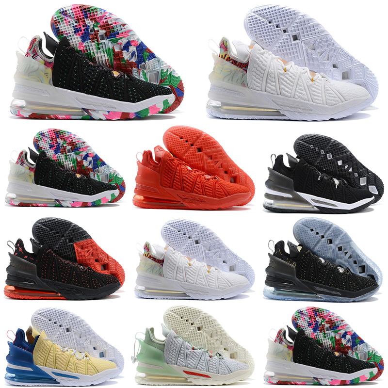 

XVIII 18 Gang Oreo Future Men Women Basketball Shoes Jade White Black Pink Knitted 18s Mens Sports Sneaker, As photo 5