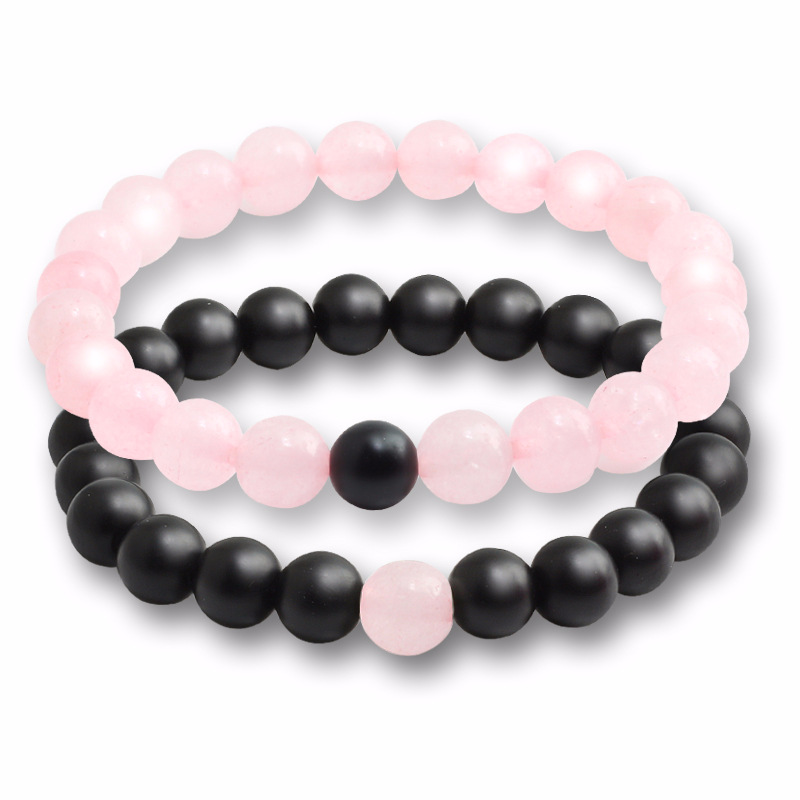 

jinzeyi fashion jewelry Natural stone bracelets couples men and women single circle bracelet beads set beaded jewelry wholesale