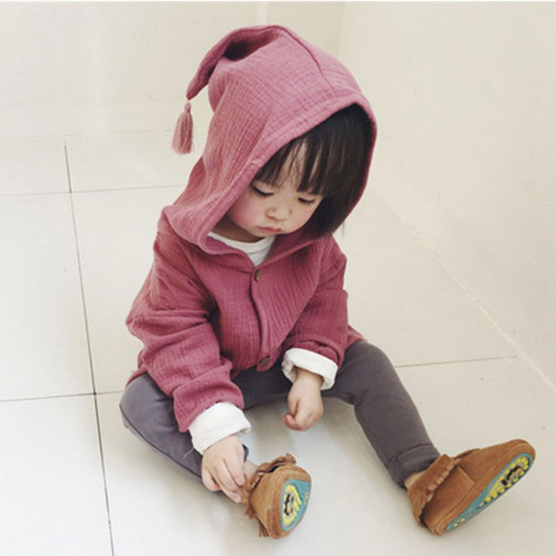 

Tops Shirt Girls Jackets Kids 2019 New Baby Boys Clothing Tassel Hat Design Cotton Linen Children Cardigan 1-6Y Blouse Toddler, Green