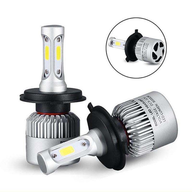 

Shipping by DHL S2 H4 LED H7 H11 H1 H13 9005 9006 9007 COB LED Car Headlight Bulb 72W 8000LM 6500K Auto Headlamp fog light