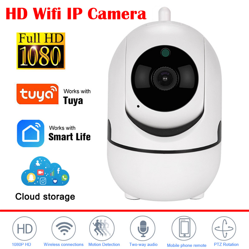 

Tuya App Camera HD 1080P Wireless Wifi IP Camera Cloud Storage 2MP IR Night Vision Baby Pet Monitor Mini Smart Alarm Home
