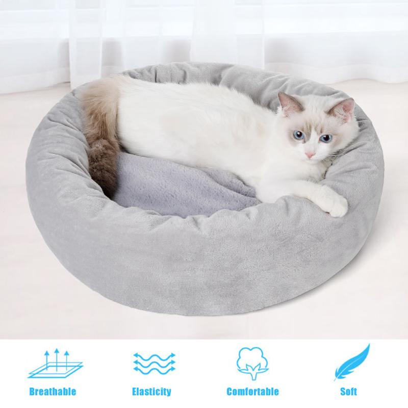 

Pet Plush Bed Thickened Soft Cat Cushion Dog Sleeping Pad for Four Season Hogard
