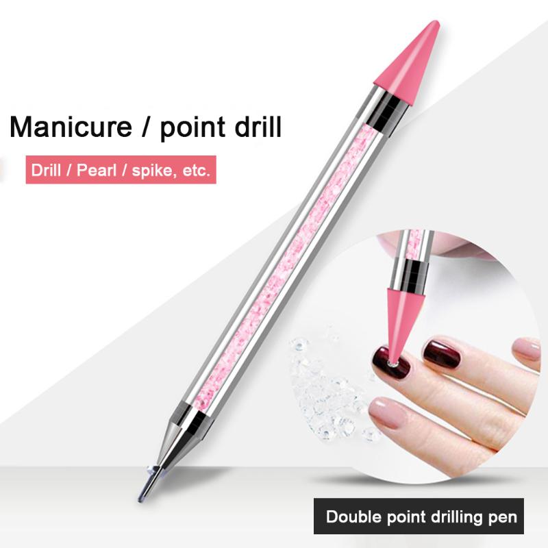 

DIY Design Picker Nail Rhinestones Set Home Salon Art Colorful Mix Sizes 3D Decoration Eye Makeup Pick Up Tweezer Dotting Pen