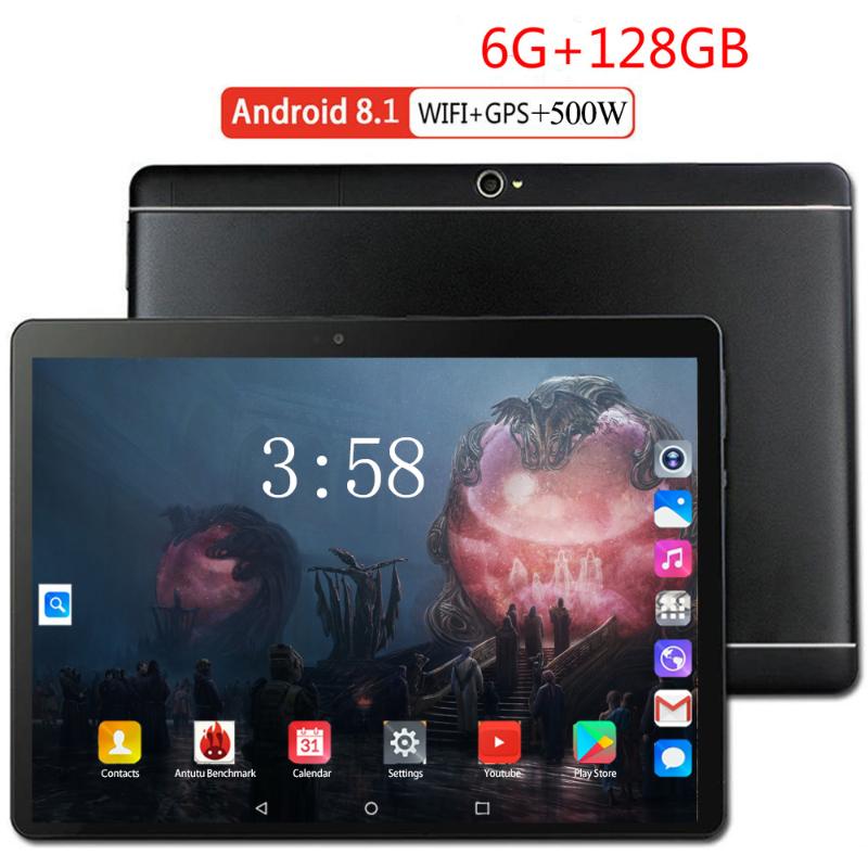 

10.1 Inch Tablet PC New Kids Tablet PC Mutlti Touch Android 8.0 Octa Core Google Store The Tablets 6GB RAM 128GB ROM WiFi GPS, Black