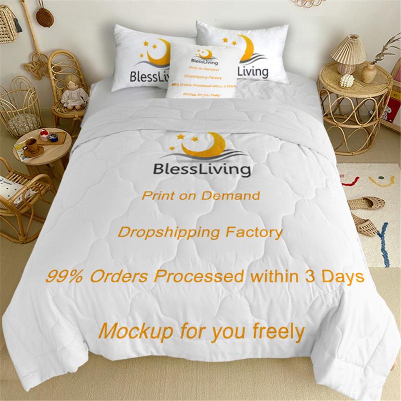 

BlessLiving Print on Demand Summer Quilt Custom Made Air-conditioning Comforter Set Customized Bedding Throw DIY Thin Duvet