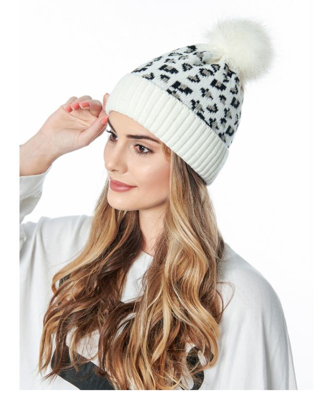 

Winter Hats For Women Fur Ball Cap Pom Poms Girl 's Hat Knitted Beanies Cap Fashion Thick Warm Female Beanie, Red