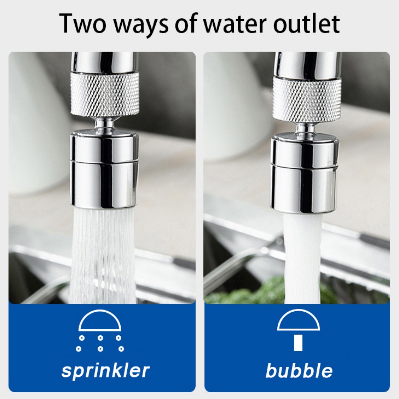 360 Drehen Swivel Wasser Sparen Tap Belüfter Wasserhahn Düse Filter Küche