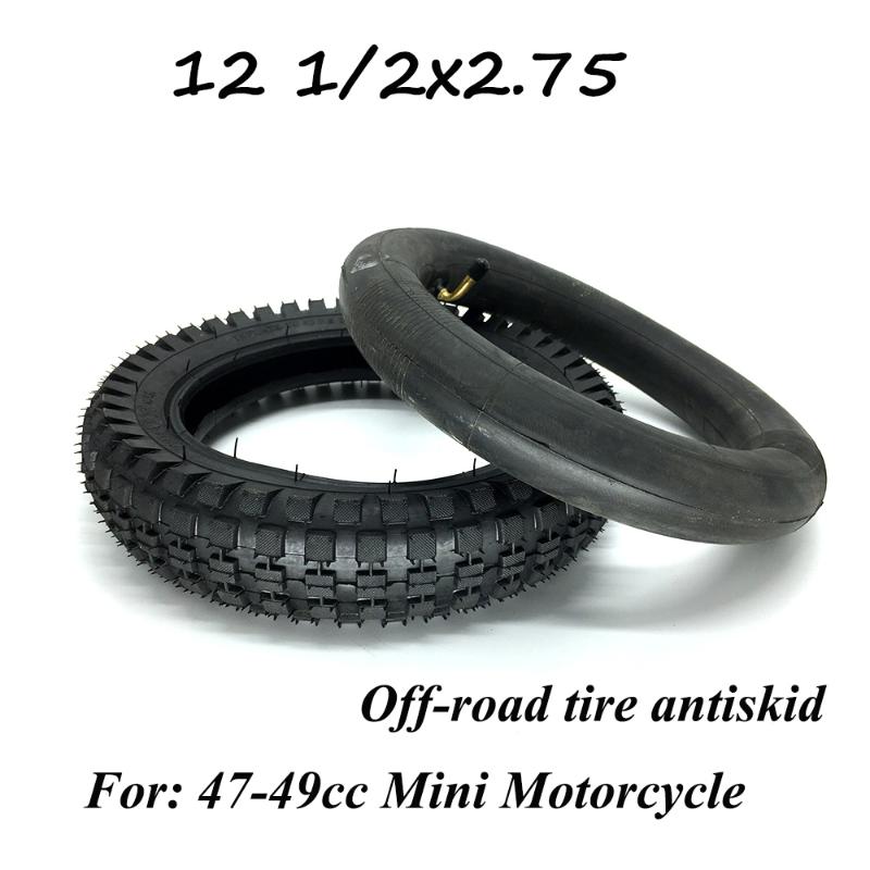 

12 1/2x2.75 Off-Road Tires Inner Tube, 12-inch Super Wear-Resistant Tire for Electric Vehicle, Mini Motorcycle Tyre Parts