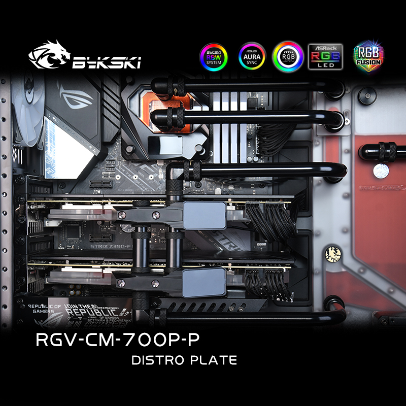 

BYKSKI Acrylic Tank use for Cooler Master C700P Computer Case / 3PIN 5V D-RGB / Combo DDC Pump Cool Water Channel Solution