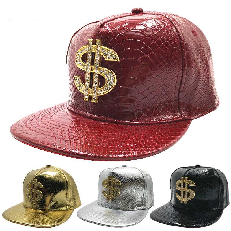 

Men Caps Flat Hat Hip Hop Snapback SKULL Rivet Baseball Cap Street Dance Cap Trendy Men's and Women's Flat Hat, Black