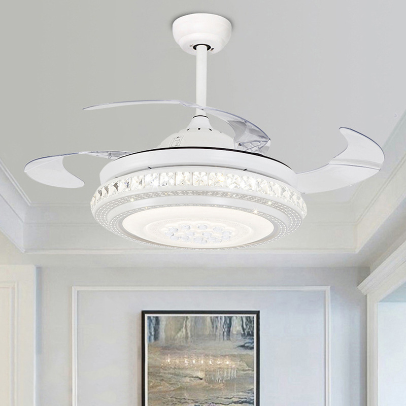 

led invisible fan light remote control ceiling fan light with simple living room bedroom dining room