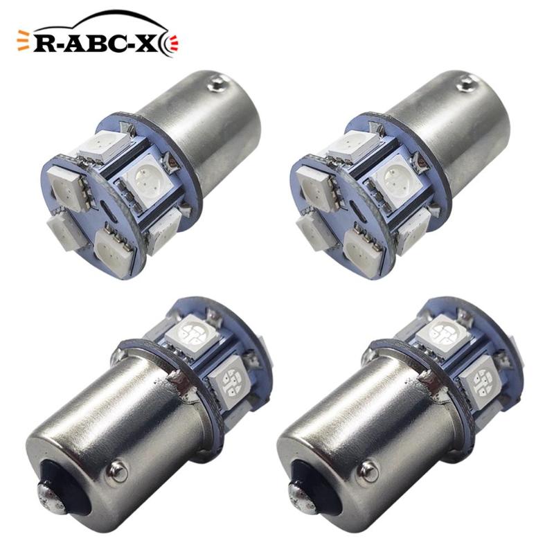 

4x Signal Lamp P21w Non-polarity 6-30V Led Ba15s 1156 Turn Brake Backup Light 6V 12V 24V White/red/4300K/Amber, As pic