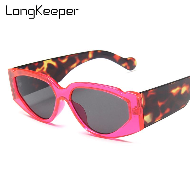 

LongKeeper Cat Eye Sunglasses Women Vintage Colorful Oval Sun Glasses Men UV400 Shades lunette de soleil femme