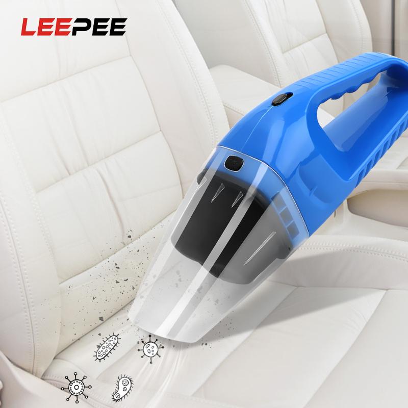 

LEEPEE Protable Powerful Car Handheld Vacuum Cleaner Wet and Dry Dual Use Vacuum Cleaning with LED Light Car Clean Accessories