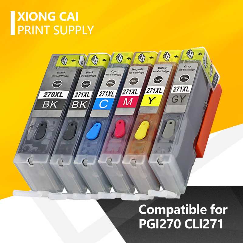 

PGI270 CLI271 Refillable ink cartridge Compatible For Canon for Canon PIXMA MG7720 TS9020 TS8020 printer