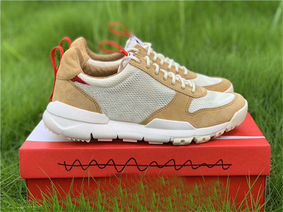 

Tom Sachs x Craft Mars Yard 2.0 TS Joint Limited Sneaker Best Quality Natural Sport Red Maple Authentic Running Shoes With Original box, Customize