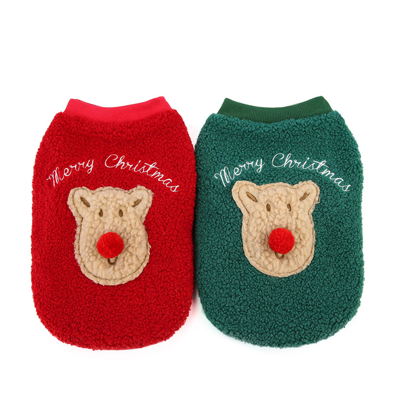 

New Christmas Dog Clothes for Dogs Coat Chihuahua Winter Costume for Small Big Dogs Pet Clothing Cat Hoodies Pet Clothing, Green