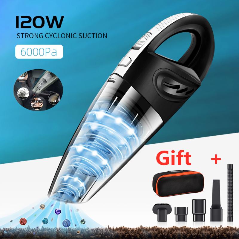 

Mini Car Vacuum Cleaner Powerful Cyclone Suction Wireless Vacuum Cleaner Fast Charge Portable for Car Home Pet