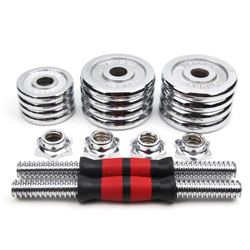 

15KG adjustable weight dumbells fitness dumbbell electroplating weight bars gym dumbells barbell set for men Body Building hot, Black
