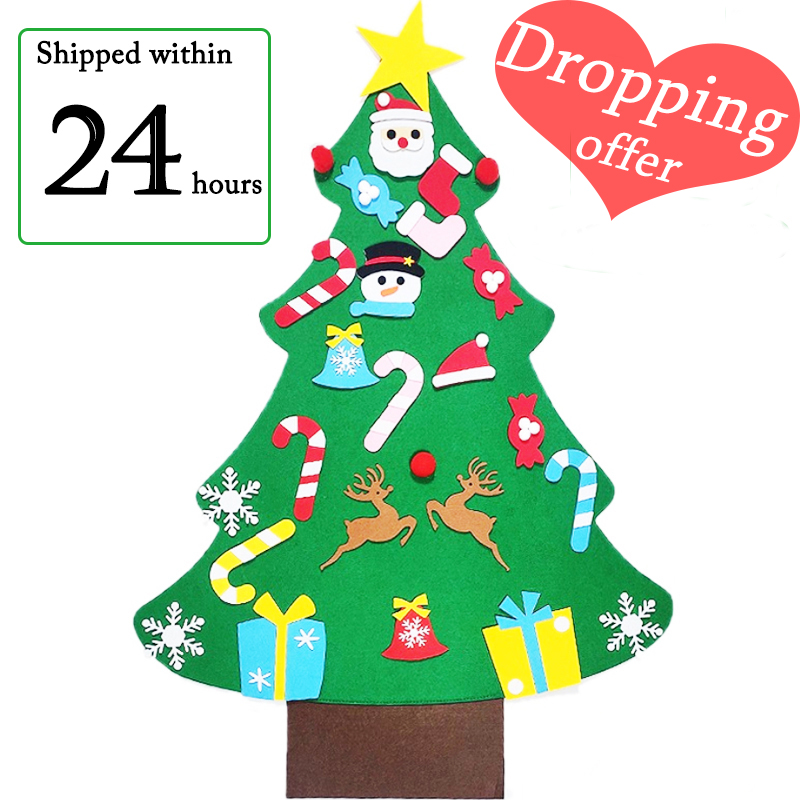 

christmas door Wall Hanging christmas tree gift stick-up decor party new year home decor for kids ornaments