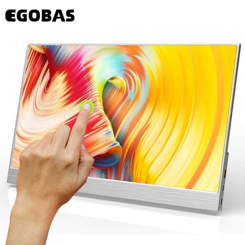 

EGOBAS 15.6inch Touch Screen 1080P HDR Portable Mirror Split Portrait Monitor for DEX Huawei EMUI Laptop Switch PS4 XBOX